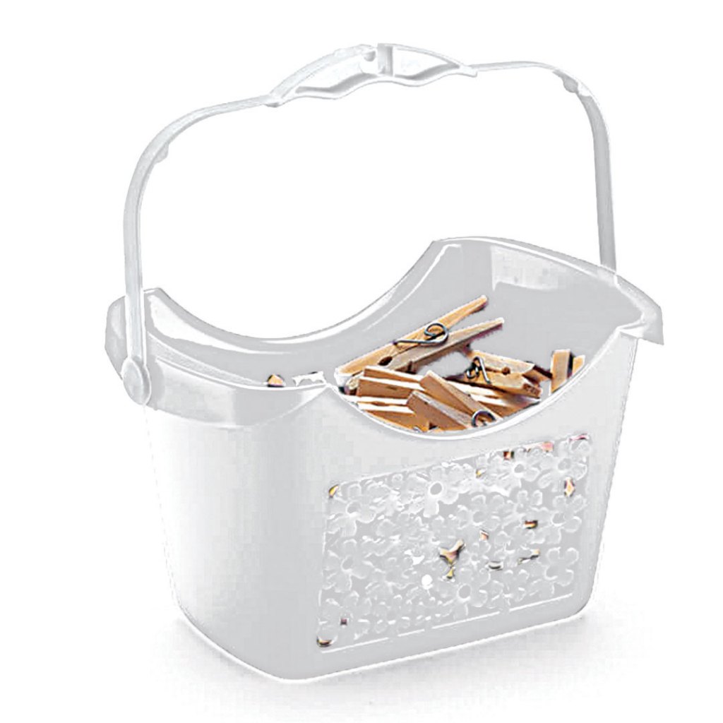 Cestinho Para Prendedor Floral Nitron em Oferta na Shopee