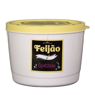 POTE REDONDO EMPILHAVEL G FEIJÃO 3 LITROS NITRON