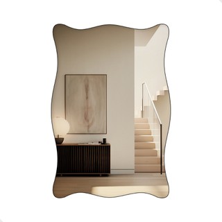 Espelho Orgânico De Parede Grande 44x64cm Modelo Paris em Oferta na Shopee