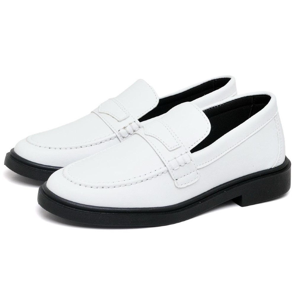 Sapato Mocassim Dubuy Feminino De Salto Branco Eva 1416DB - Women Shoes