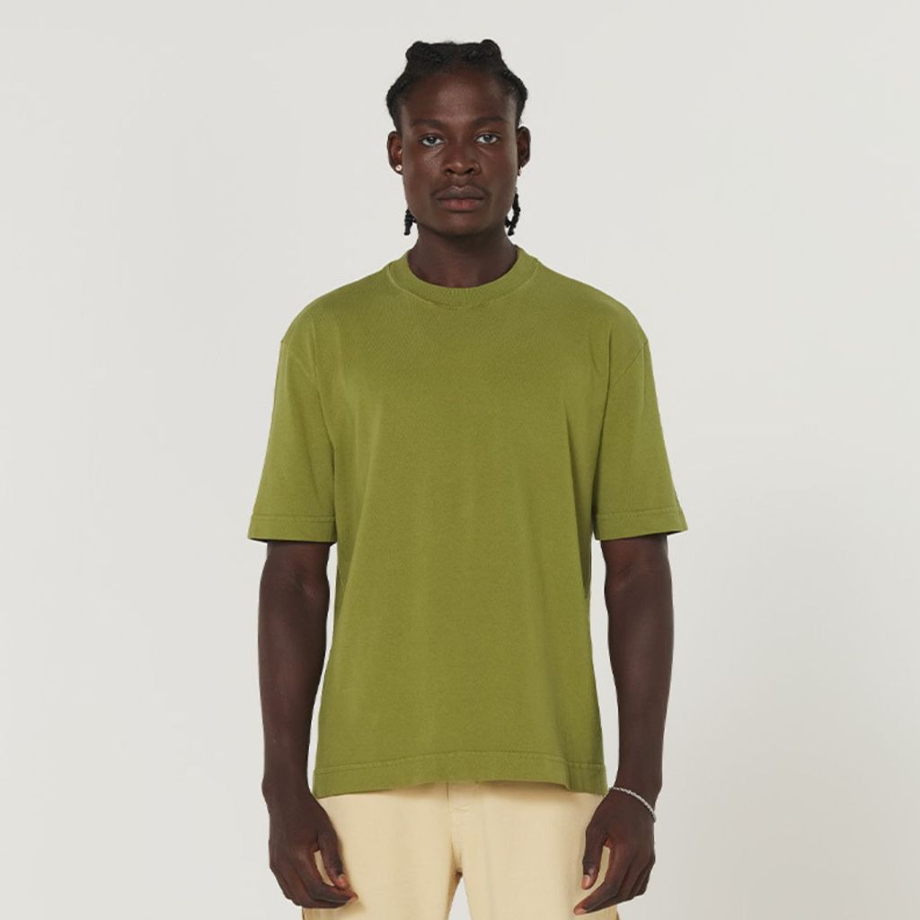 Camiseta Streetwear Tubular Heavyweight Oversized Abacate - Men Clothes