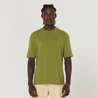 Camiseta Streetwear Tubular Heavyweight Oversized Abacate em Oferta na Shopee