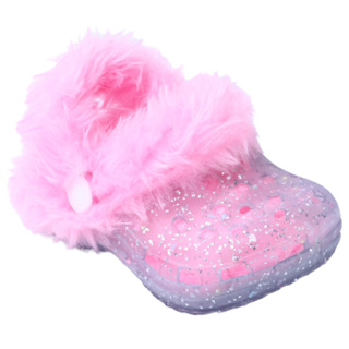 Pantufa infantil babuche pelinho bota menina antiderrapante juju shoes em Oferta na Shopee