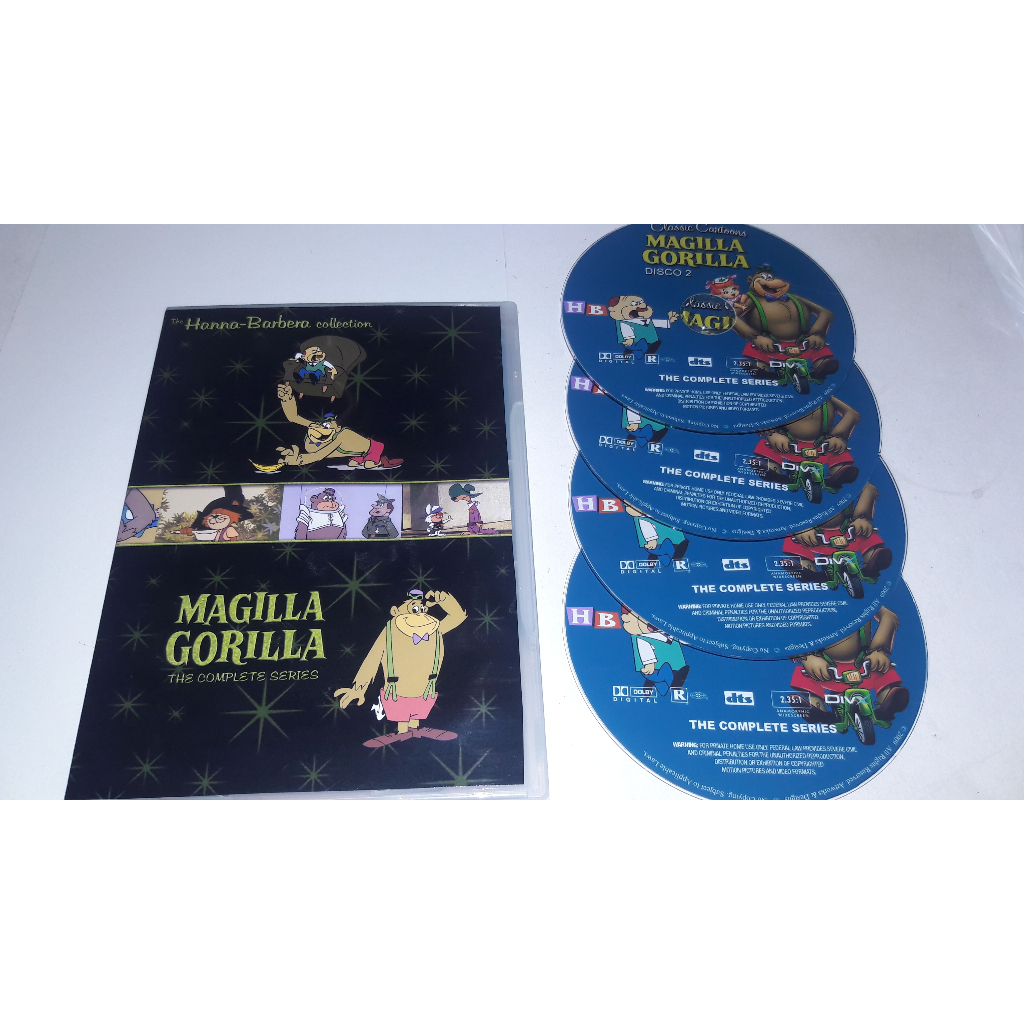 Dvd Maguila O Gorila - Desenho Animado Completo ( 4 Dvds )