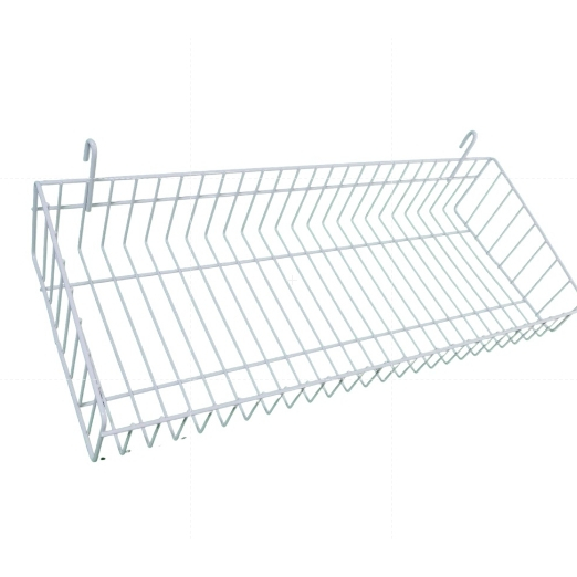 Cesto Para Tela Expositor E Biombo Aramado 1 Peça 20x50 - BRANCO