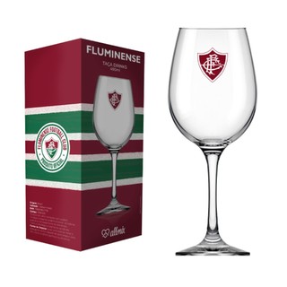 Taça de Vidro Barone Vinho 490ml Fluminense Licenciada em Oferta na Shopee