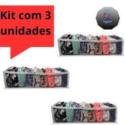 kit com 03 Colméias (Tam. P) Organizadora Para Gavetas Guarda Roupa Ideal Para Peças Íntimas, Meias e Gravatas...