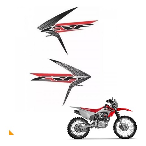 Par De Adesivo Crf 230 Asa Tanque Aba Crf230 2015 Á 2021