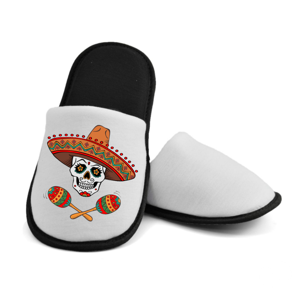 Pantufa de Caveira Mexicana - Unisex