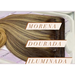 Cabelo Bio Humano Morena Iluminada 70 cm Russo Premium
