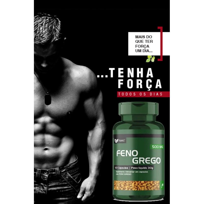 Feno Grego 500mg 60 cápsulas Muwiz