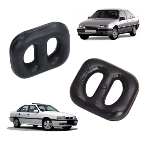 Kit Com 2 Coxim Borracha Escapamento Central Omega, Calibra, Vectra