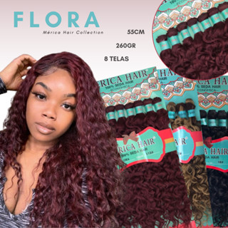 Cabelo Orgânico Cacheado Modelo Flora Mérica Hair 55cm
