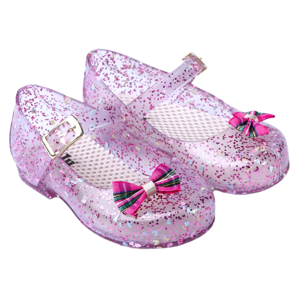 Sapatilha glitter lacinho sandália menina calçados infantil juju shoes
