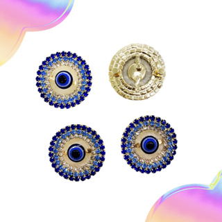 Piercing Olho Grego Banhado - Perfeito para Customização de Chinelos, Sandálias e afins em Oferta na Shopee