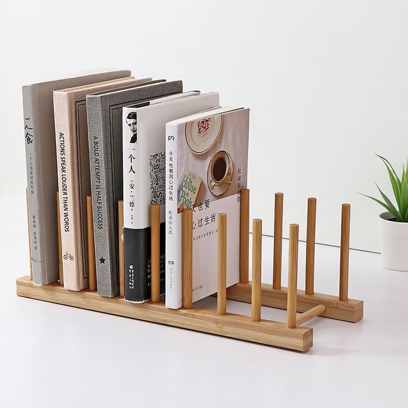 Escorredor De Bambu 7 Divisórias Ecológico Natural Para Louças Pratos E Copos 34x12x11Cm -...