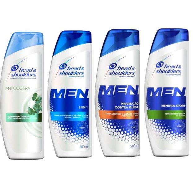 Head & Shoulders Shampoo Anti Caspa Men Limpa Profundamente Protege Contra A Caspa 200ml