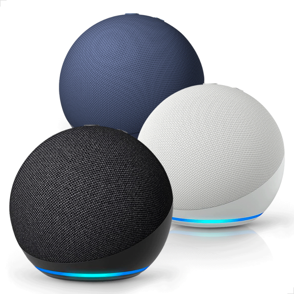 Assistente Virtual  Echo Dot 5 Geração Alto Falante induzida pela voz