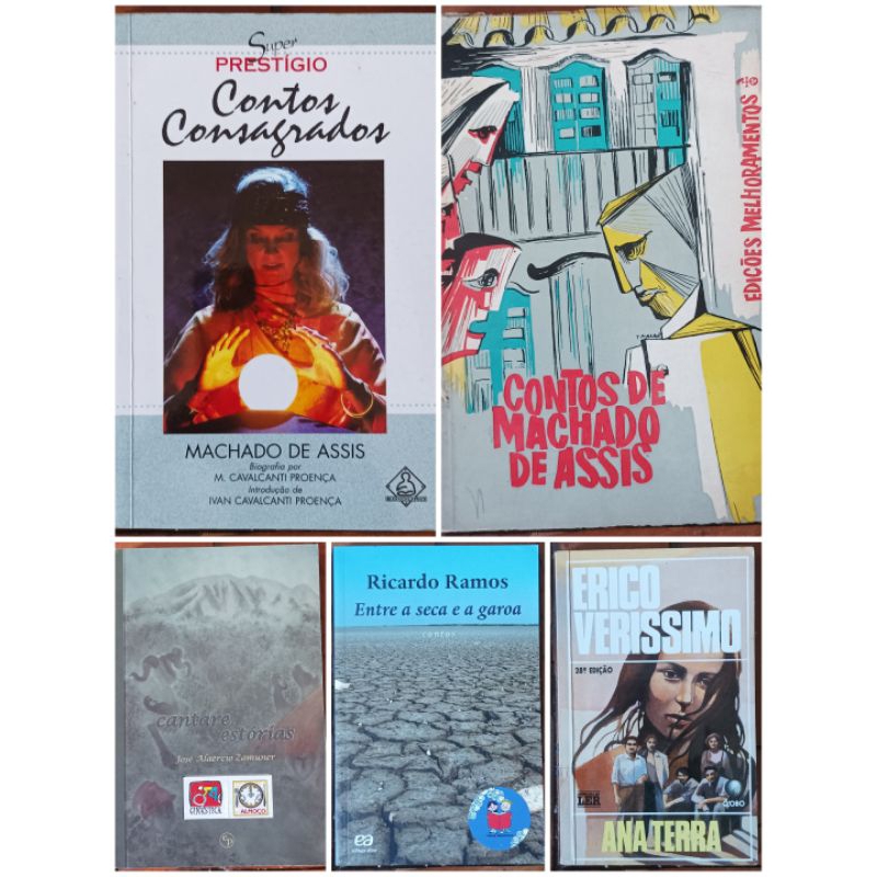 Entre seca garoa/ Por Acaso/ Brida/ Cantares Estórias/ Contos Novos/ Fogo Morto/ Agosto/ O Cortiço/ O Ateneu/ O Guarani