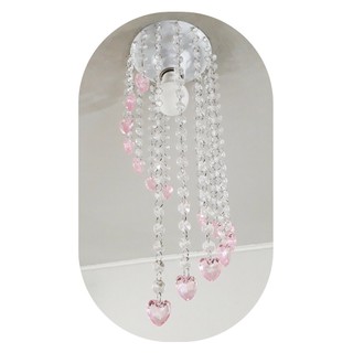 Lustre Coração Rosa Casa - Sala - Quarto