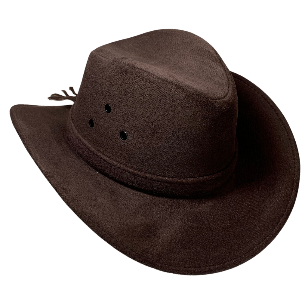 Chapéu Cowboy Country Modelo Vaqueiro de Camurça Festas Barretos Country Boiadeiro Vaqueiro