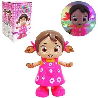BONECA DANCE GIRL DANÇARINA BRINQUEDO COM LUZ SOM E MOVIMENTOS DIVERTIDOS A PILHA