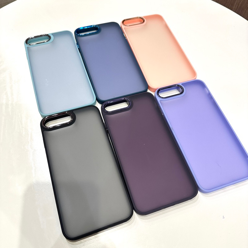 Capa case SPACE Acrílico Fosca Anti Impacto Para iPhone 6g/6plus/7g/7plus/8g/8plus capinha space com borda galvanizada