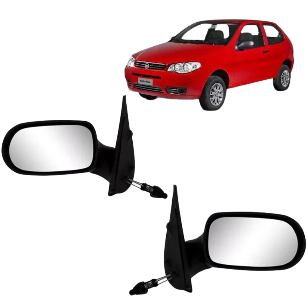 Par Retrovisor Fiat Palio Strada G2 Fire 2001 2002 2003 2 Portas Com Controle