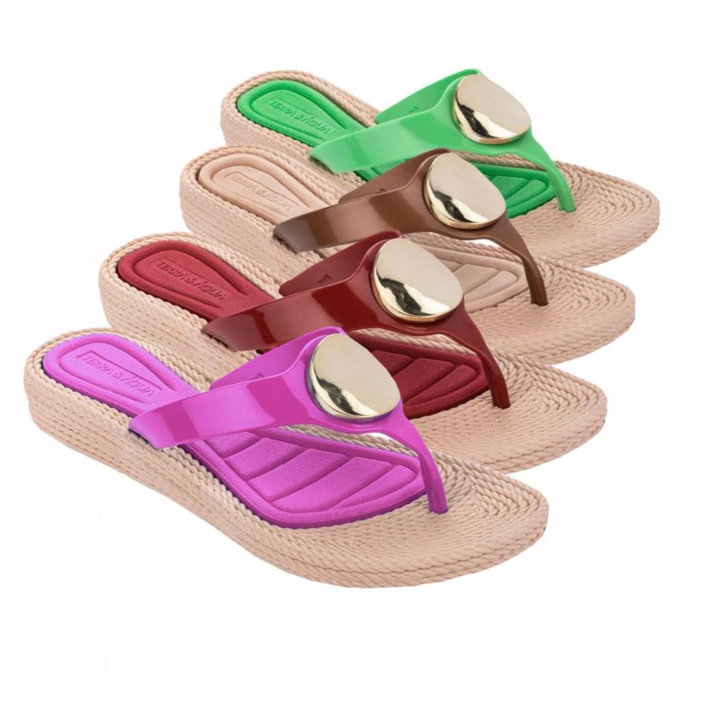 Sandália Terra e Agua Chinelo Cancun Plataforma Anabela 001