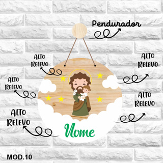 Porta maternidade Decoração São José Santo Antônio São Francisco em Oferta na Shopee