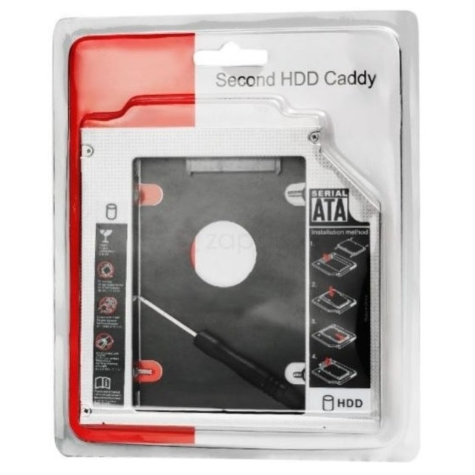 Adaptador Caddy De 12.7mm Universal Para Hd Ou Ssd 2.5 Sata