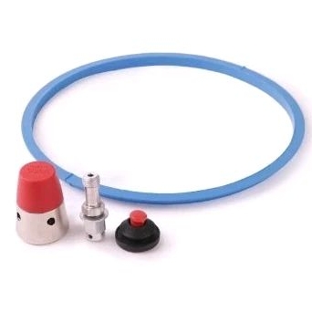 Kit para panela de pressão Clock 4,5L 1 borracha, 1 peso clock cromado,1 pino e 1 válvula de segurança borracha em Oferta na Shopee