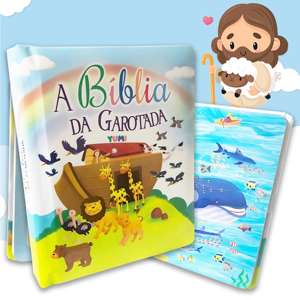 A Bíblia da Garotada |14 Histórias da Bíblia Infantil Ensinamentos Capa Dura 0 a 8 anos em Oferta na Shopee