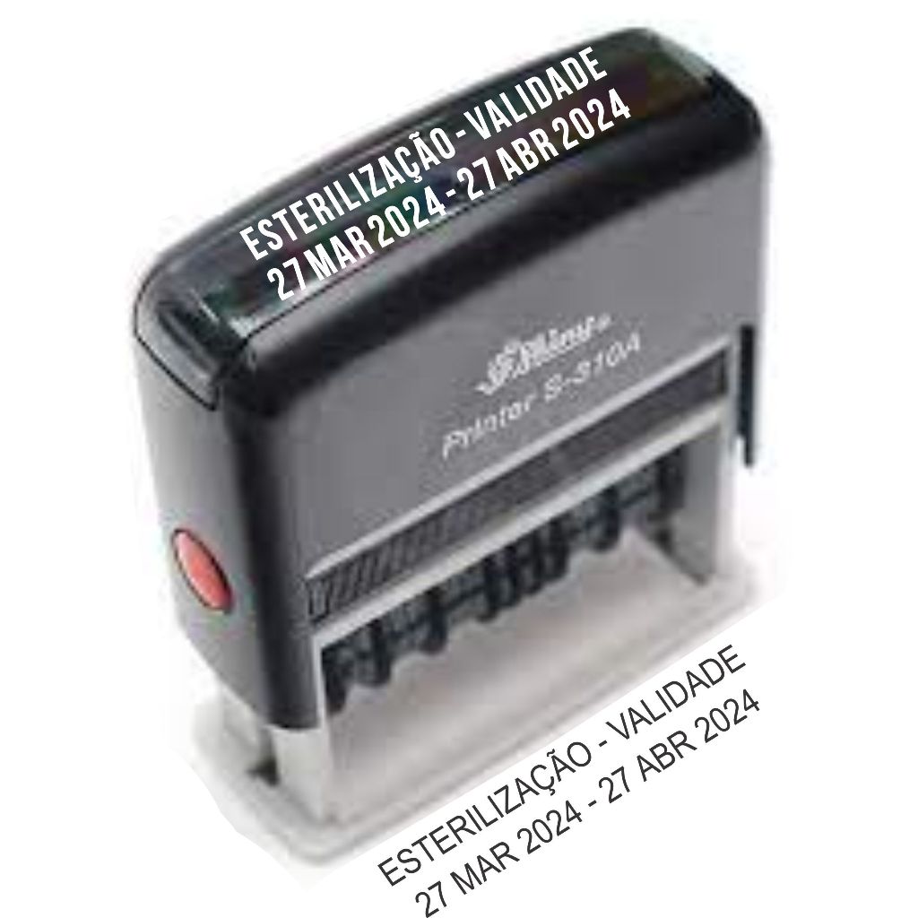 Carimbo automático Esterilização - Validade