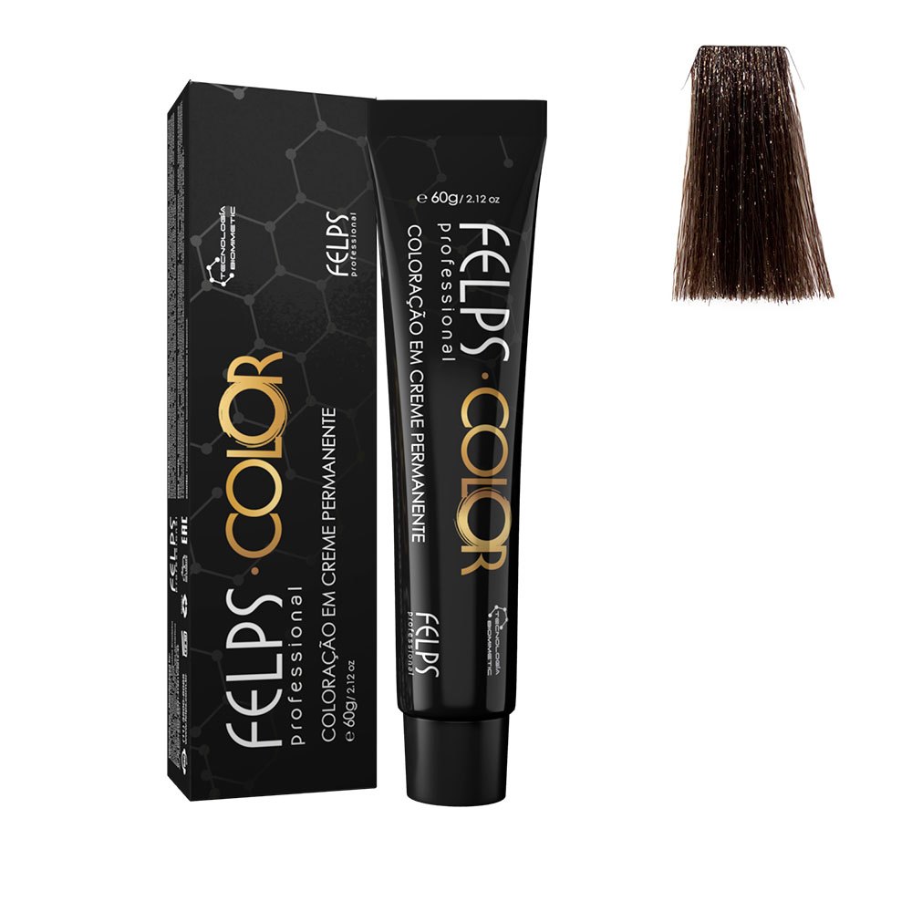 FELPS COLOR 66/71 LOURO ESCURO INTENSO MARROM ACINZENTADO 60g Felps - Beauty