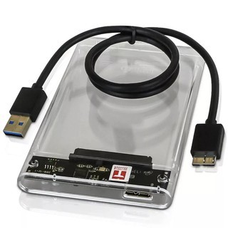 Case Hd Externo Transparente De Gaveta Usb 3.0 Notebook
