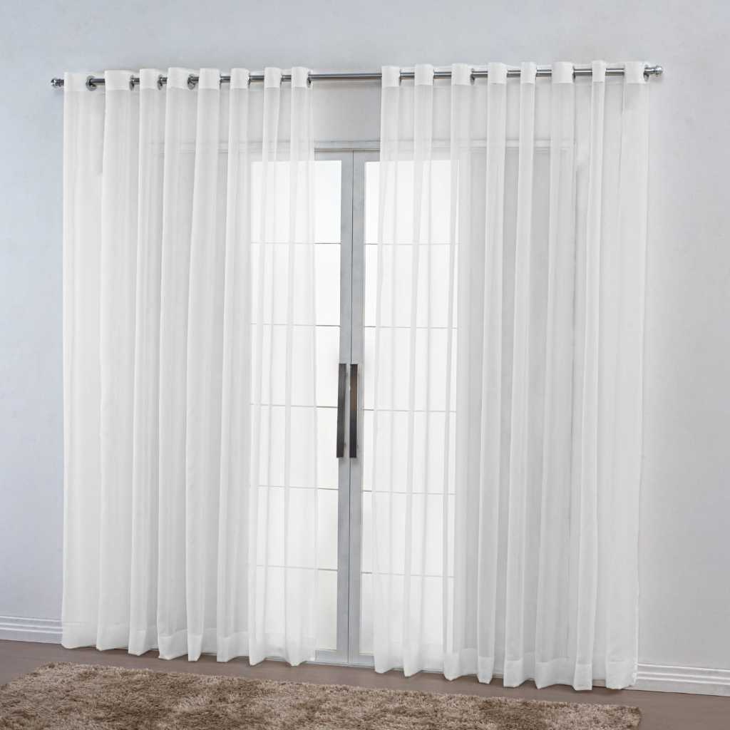 Cortina Só Voil Transparente 8.00x2.30 Sem forro Para Varão. em Oferta na Shopee