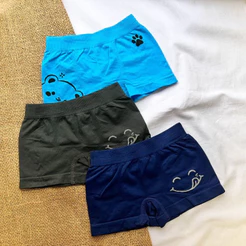 Kit 3 Cueca Box Infantil Juvenil Menino Moda Conforto Kids