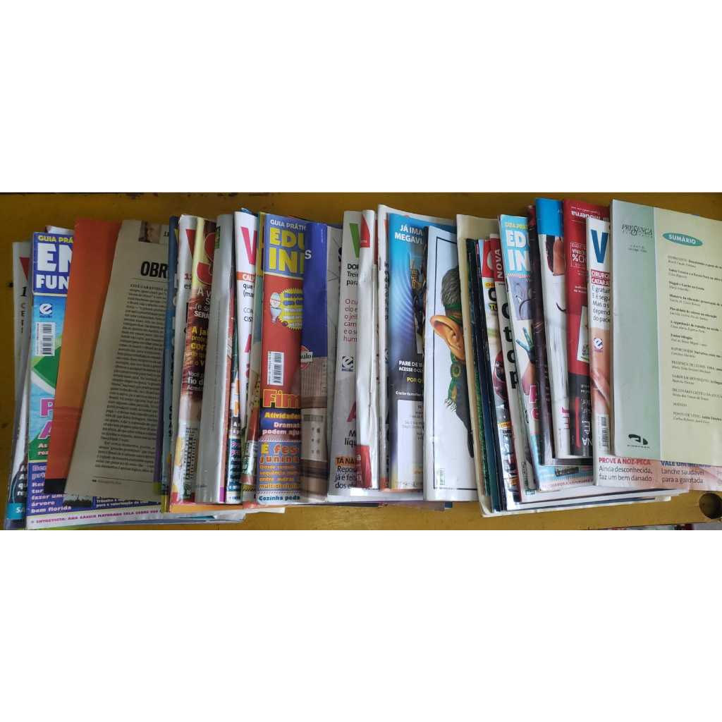 Revistas Antigas para Embalagens Consultórios Recorte Escolar Capas Variadas Aleatórias