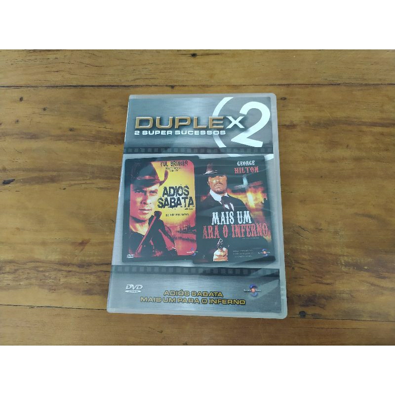 DVD Duplex Adios Sabata + Mais um Para O Inferno original usado