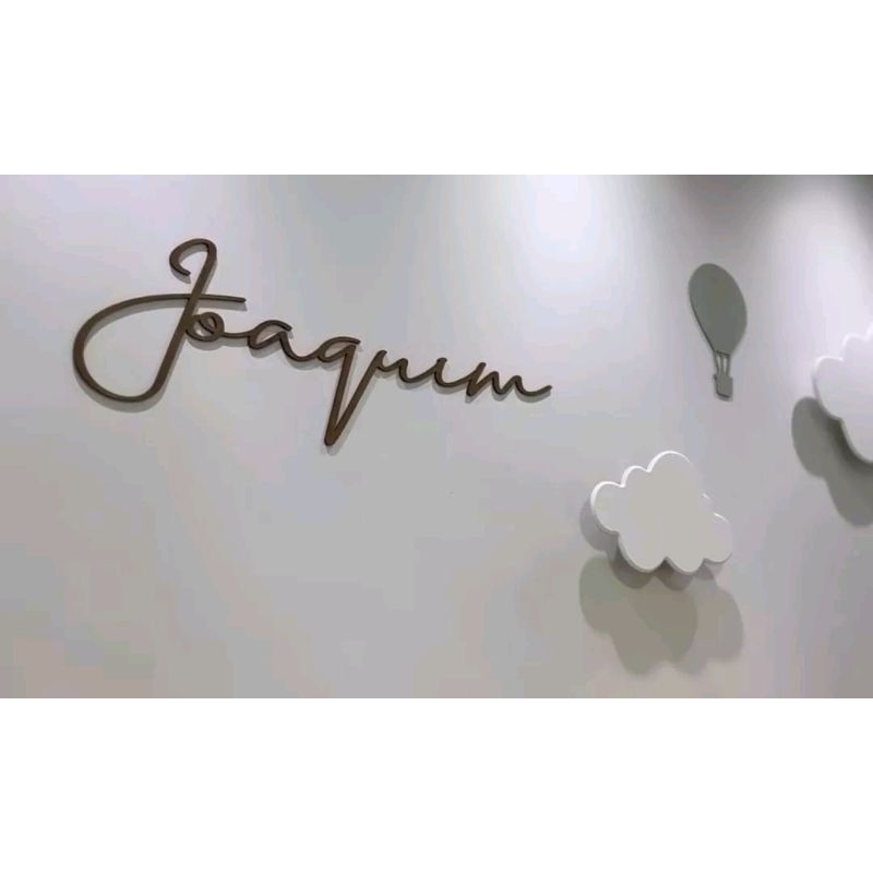 Nome Decorativo em MDF 6mm Personalizado para Quarto do Bebê, Aniversario, Festa em Oferta na Shopee
