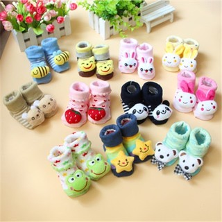 Kit 5 Pares De Meias Infantil Bebê Pantufa 3D Bichinho Meia Recém Nascido/Menina/Menino RN