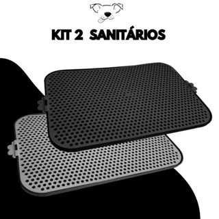 Kit 2 Sanitários Canino Educador Xixi Dog Preto e Cinza em Oferta na Shopee