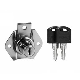 Fechadura Para Gavetas E Armarios De Aço 22mm & 31mm 1 Unidade Completa 2 Chaves