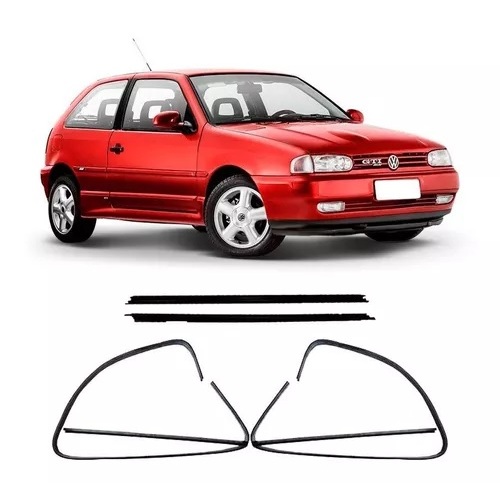 Kit Borrachas Canaletas Pestanas Internas E Externas Gol Parati G4 G3 G2 2 PORTAS em Oferta na Shopee