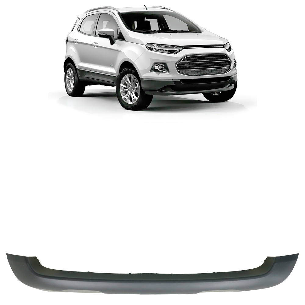 Aplique Inferior Ecosport 2013 2014 2015 2016 2017 Parachoque Dianteiro Preto