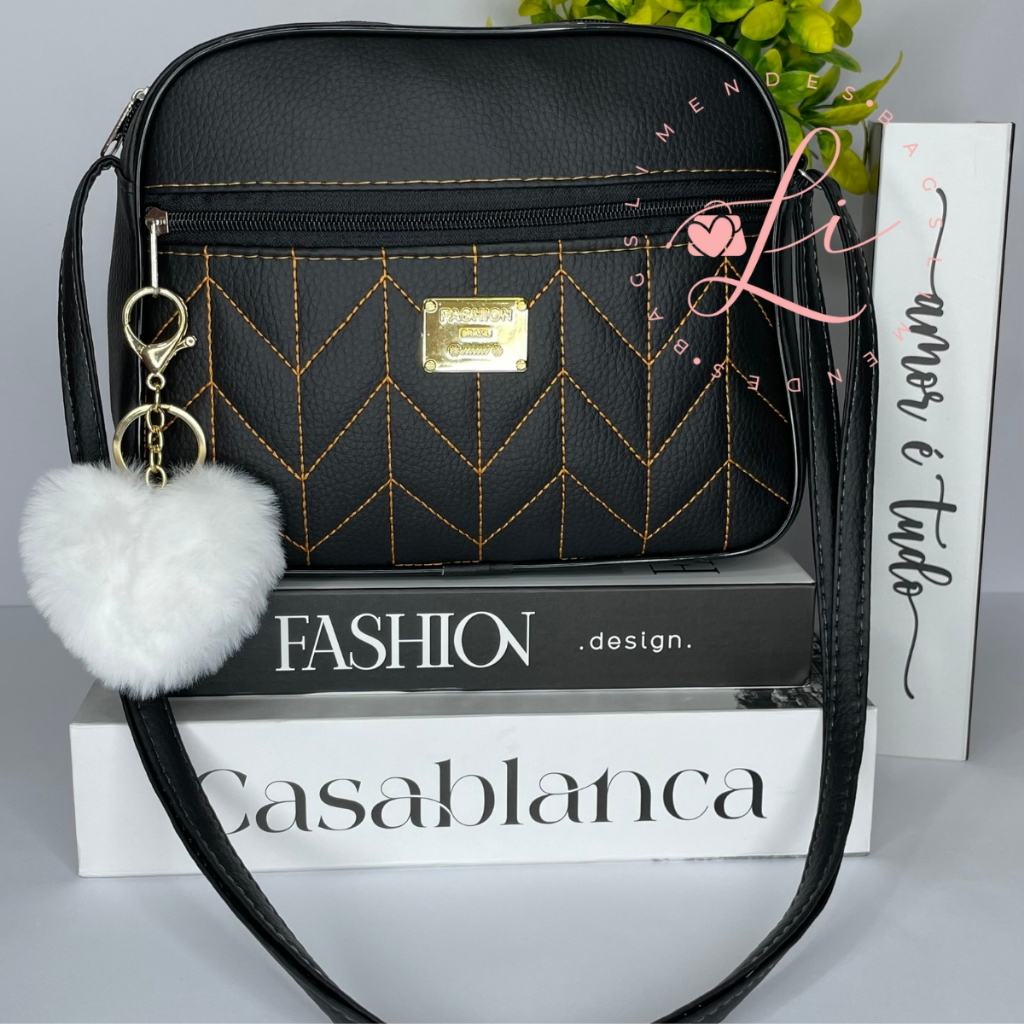Bolsa Feminina Transversal Pelucia Alça Regulavel Moda Varejo em Oferta na Shopee