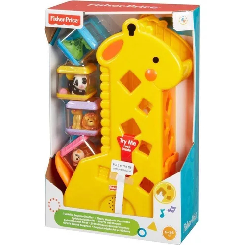 Brinquedo Educativo Girafa Com Blocos - Fisher Price B4253 em Oferta na Shopee
