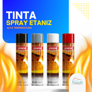 Tinta Spray 400ml Alta Temperatura 600 Graus Uso Geral Interno E Externo Secagem Rápida - Etaniz em Oferta na Shopee
