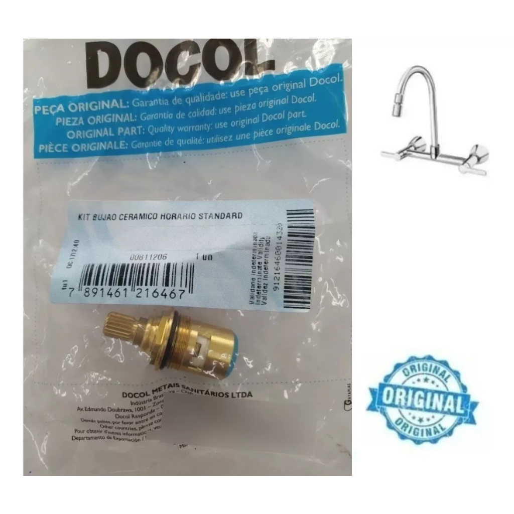 Reparo Torneira Misturador 1/4 Volta Gali Docol Horário